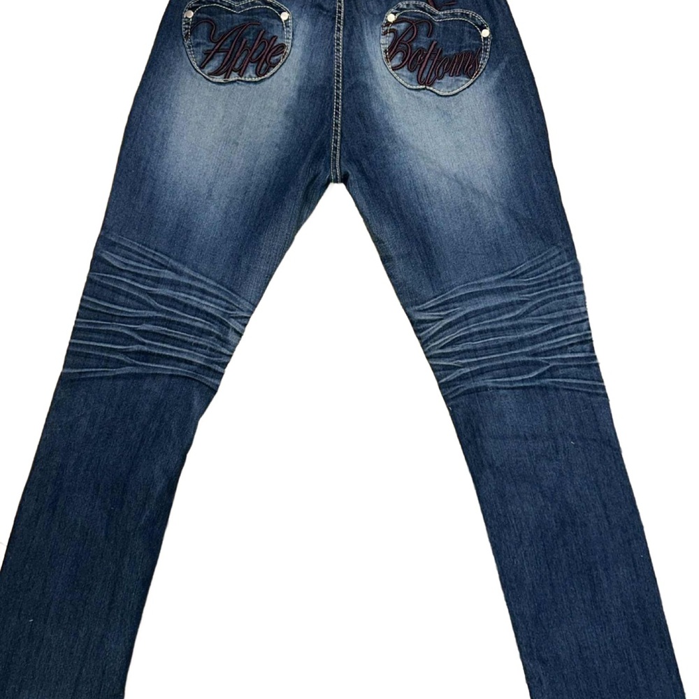 Apple Bottoms Dark Blue Straight Leg Jeans